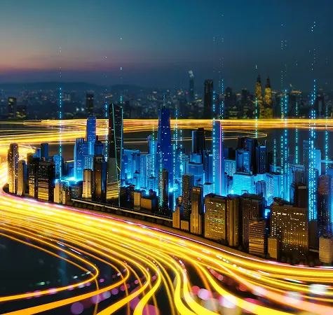 city skyline graphic