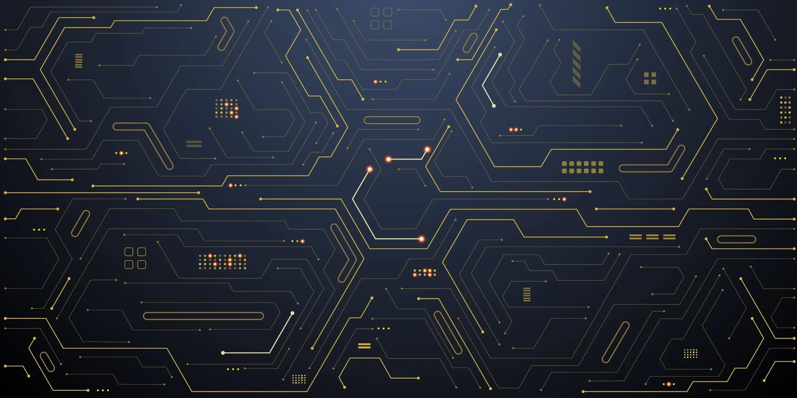 black and yellow technology background